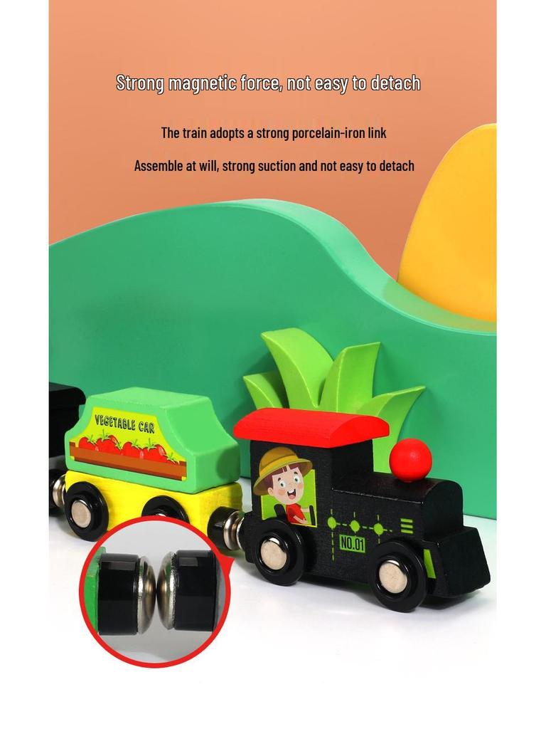 Magnetic Digital Train Toy - Educational Building Blocks for Kids Aged 1-6