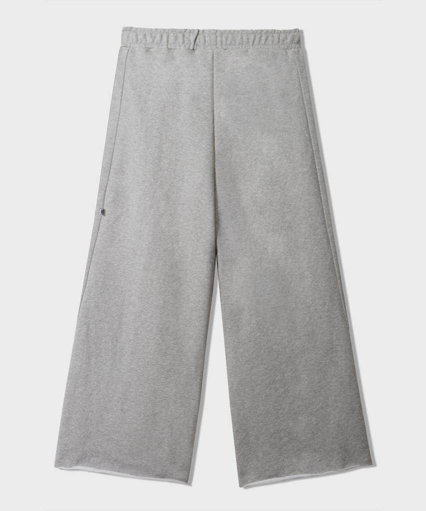 Yankoaleupeu Diploma Embroidered Wide Two-Pleat Sweatpants - Melange
