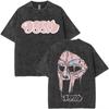 Rapper Mf Doom Turné 2026 Vintage Prané Trička Pánská Dámská Móda Oversized Trička Y2K Hip Hop Gotická Krátký Rukáv Trička