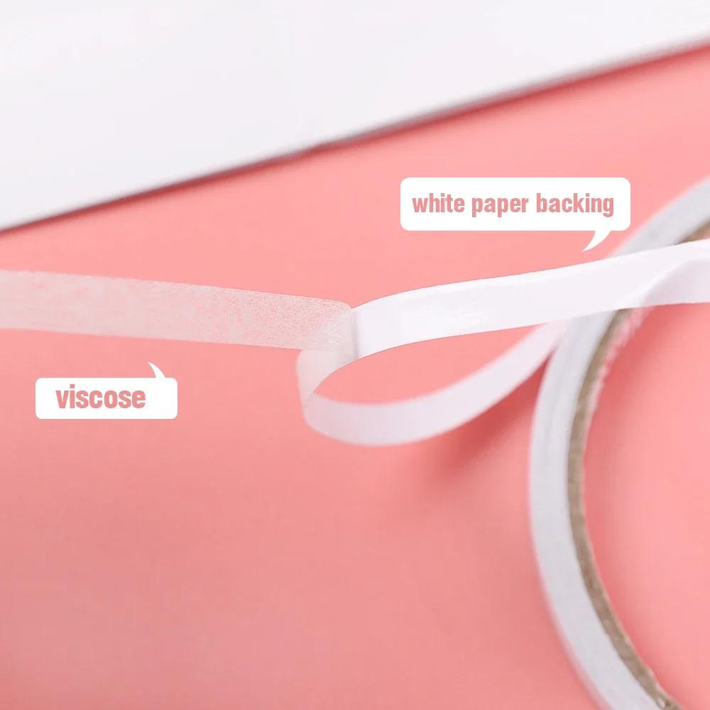 Craft Stickers Double Sided Tape Ultra Thin Waterproof Offices Family 8M School 1/3/5 Rolls Useful Things for Homes Double-sided