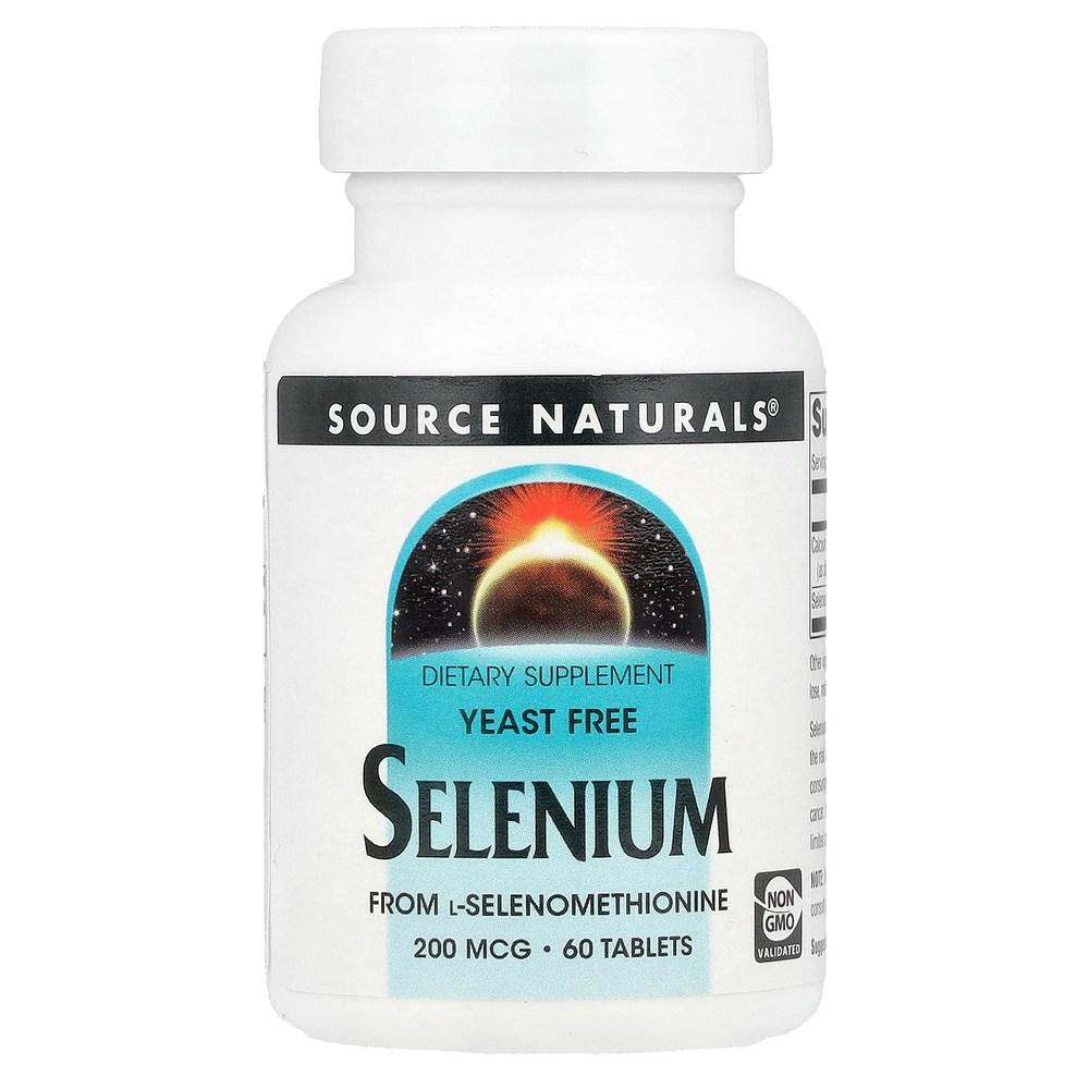 Source Naturals Selenium Yeast Free Tablets 200 mcg 60 1 pcs 60 servings