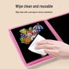 Portable Eco-friendly Children's Drawing & Doodle Board - Foldable, Waterproof & Wipeable 