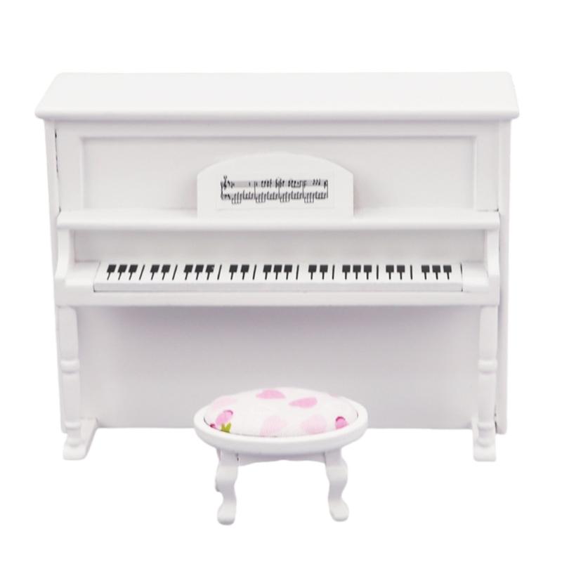 

Dollhouses Model Instrument Dollhouses Stool Accessory Realistic Playset 1:12 Instrument Model Role Play Toy белый