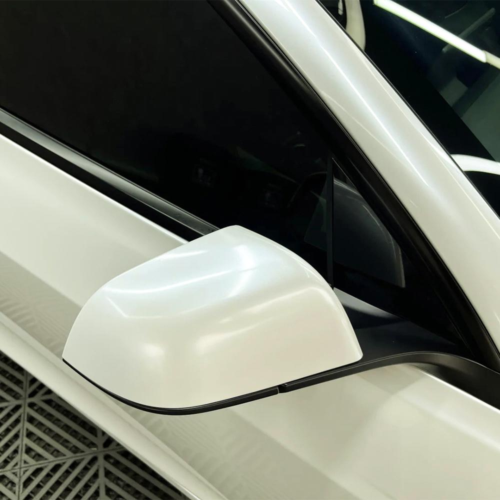 Ultra Gloss Car Vinyl Film PET Metallic White Glossy Car Wrap Decal Auto DIY Decoration Accessories With Air Release Technology
