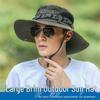 Unisex Summer Sun Protection Fisherman Hat with Large Brim for Outdoor Activities