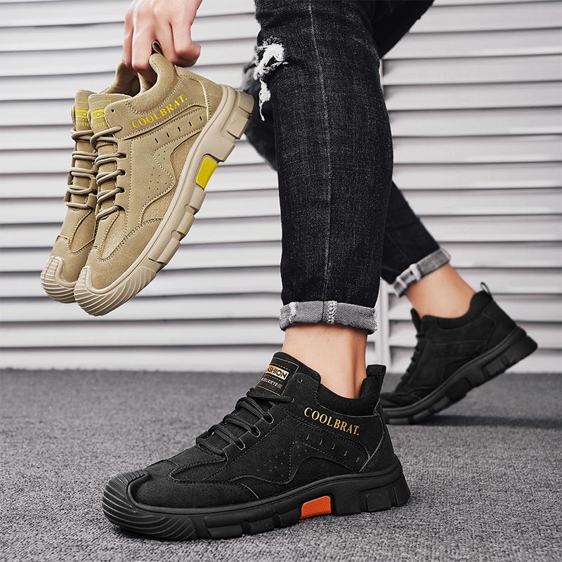 Men's Minimalist Suede Sports Shoe Casual and Lightweight Walking Shoes 2025 Anti Slip Sole City Life Shoes Travel Boots Shoes