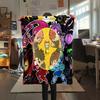 1 Pezzo Coperta in Flanella con Stampa Cartone Animato, Alta Qualità Confortevole per Tutte le Stagioni, Decorazione per la Casa, Calore e Comfort, Perfetta per Regalo di Natale Compleanno