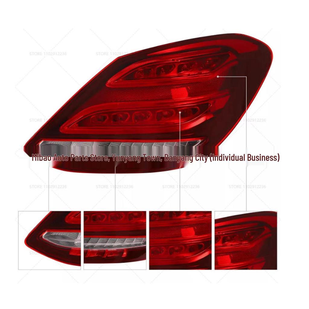 Compatible Taillight Brake Light for 2015-2018 Mercedes W205 C180 C200 C400 C43