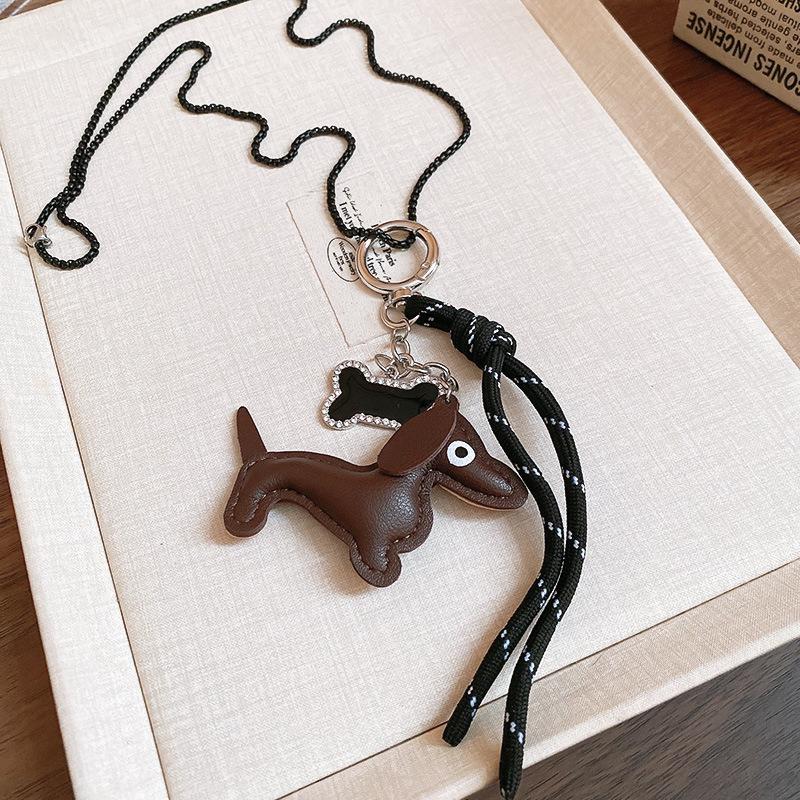 Mengqu Cute Puppy Necklace~ Children's Fun Versatile Long Accessories Women's New Popular Necklaces