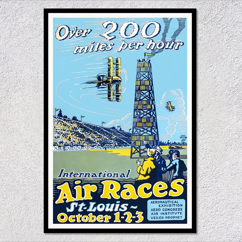 Retro Airways Flights Poster Vintage Aviation Wall Art Print Flying Machines Canvas Painting Pictures for Home Decoration