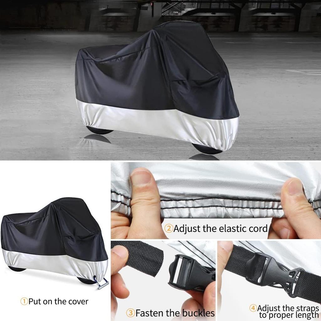 Motorcycle Dirt Bike Cover All Season for Sur Ron Ultra Bee, Waterproof Sun Outdoor Protection Durable Cover with Storage Bag & Safety Lock Holes