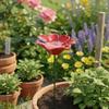 Flower Shaped Bee Butterfly Water Dispenser Colorful Bee Watering Station  Courtyard
