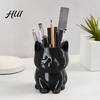Cat Shaped Pencil Holder Pen Holder, Cute Kitty Desk Organizer for Stationery Storage, Large Healing Decor Capacity Stand Office Home, Creative