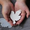 Flexible Silicone Doves Hanging Pendant Molds Hanging Ornament Mold Suitable for Craft Baking Party Decors and Holiday Present