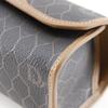 Dior Honeycomb Pattern Pouch Novelty Brown PVC Unisex Used