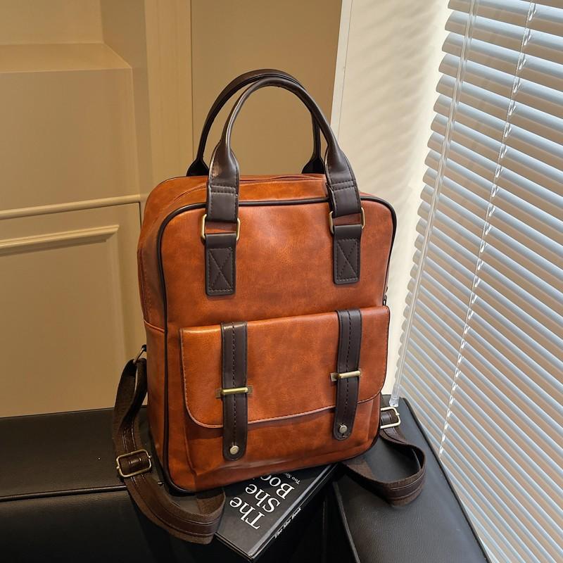 Japanese Fashion Solid Color Casual Backpack