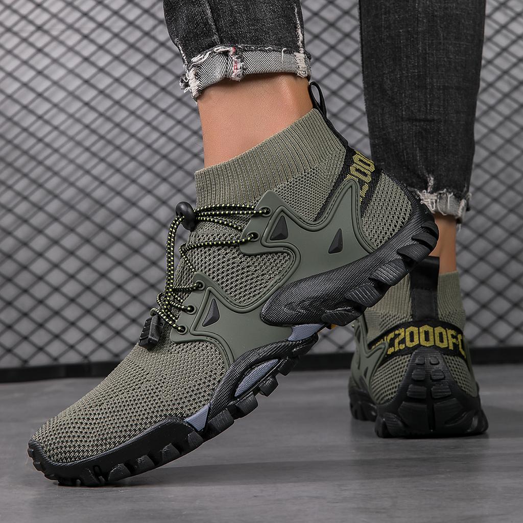 Sports Outdoor High-top Water Shoes Men's Light Beach Shoes Speed Interference Water Shoes Non-slip Swimming Diving Shoes