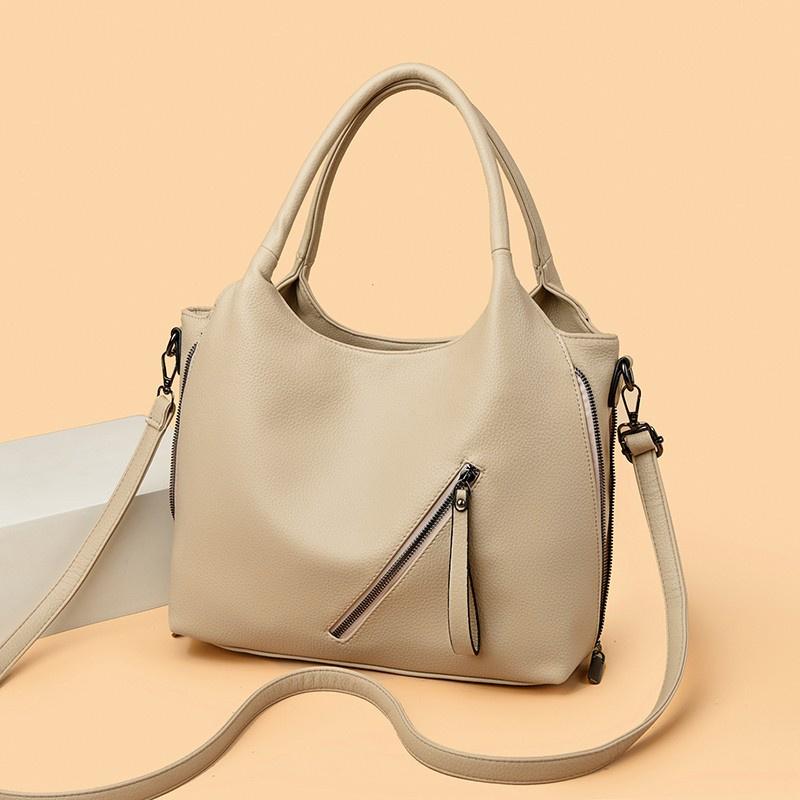 Damen Casual Tote Weiche Leder Handtasche Luxus Handtaschen Designer Schulter Hand Eimer Tasche Damen Arzt Shopping Sac A Main
