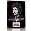 Bob Dylan Pop Art Kassette Personalisiert D Texturiertes Metallposter Wandkunst Vintage Blechschilder für Heimdekor Ornamente Wand Deko