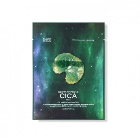 TENZERO Glow Ampoule Cica Mask 25ml X 10 Sheets