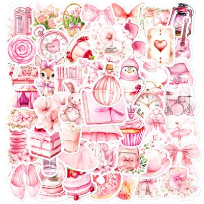 New 50 Pictures of Girl Barbie Powder Mixed and Match Fresh Graffiti Stickers High-value Guitar Mobile Phone Waterproof Stickers