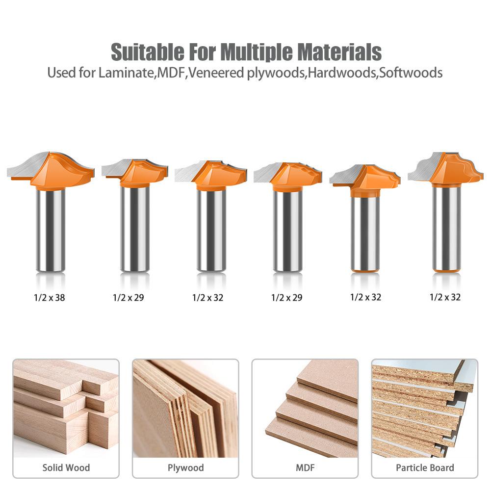 Thin Door Panel Knife Pattern Knife Cabinet Door Panel Knife Cutting Knife Trimming Edge Woodworking Engraving Machine Integrated Knife Bottom Cutter