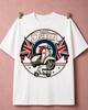 Unisexs Tshirt The Jam Mod Scooter Tshirt Union Jack Roundel And Vintage Vespa Style British Rock Music Retro Badge Graphic