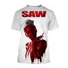 Horror Movie Saw X T-shirt 3D Printed Man Women Fashion Oversized Short Sleeve T Shirts  Men Tops Unisex clothing