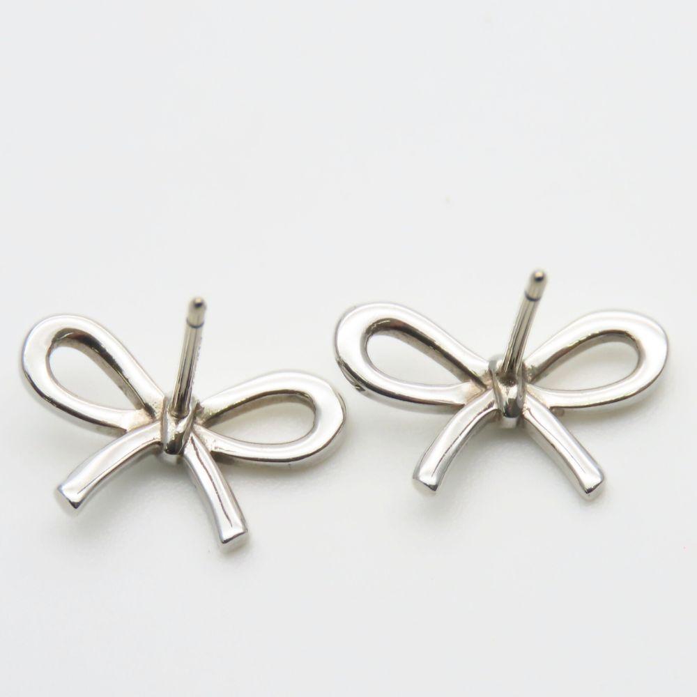 Used TIFFANY&Co. Pierce Bow Silver925 1.4g Silver Accessories