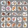 50 Ink Wash Horse Graffiti Stickers: Creative Chinese Animal Design for Phone Case, Water Bottle, Notebook