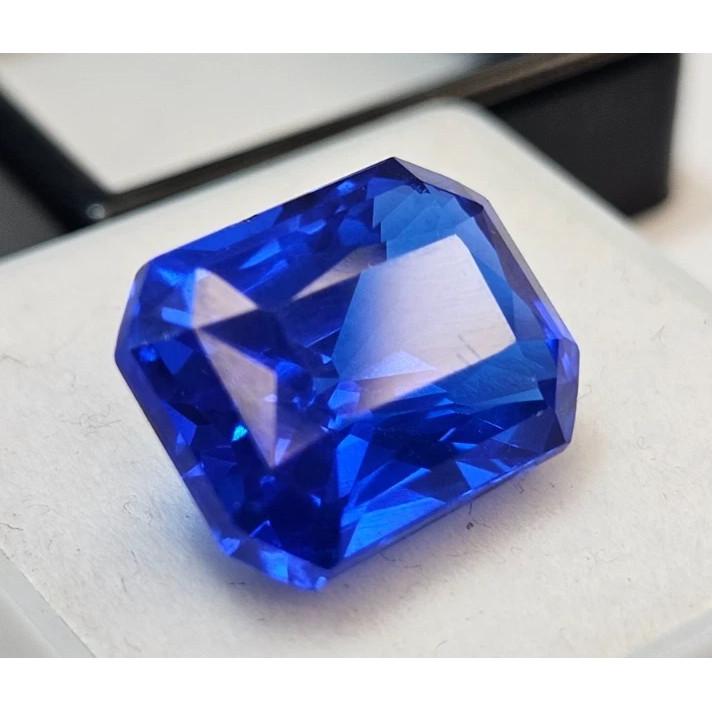 Certified Natural Blue Sapphire Emerald Cut 10+ Ct Stunning Loose Gemstone