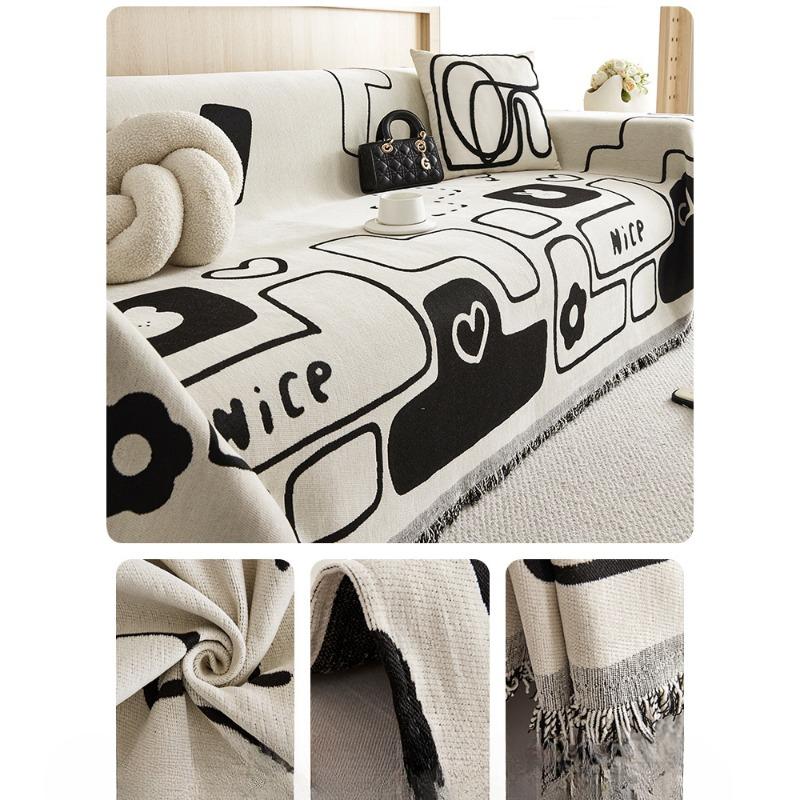 Chenille Sofa Towel Sofa Cover Four Seasons Universal Full Cover Blanket Cushion Simple Art Cover Cloth