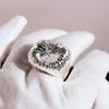 Sparkling Minimalist Sterling Silver Rings Simple Design Couple Rings Daily Flower Ring  Unisex