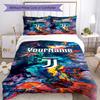 Juventus Customize Your Name Bedding Set Breathable Duvet Cover with Pillowcases Home Decoration Birthday Gift