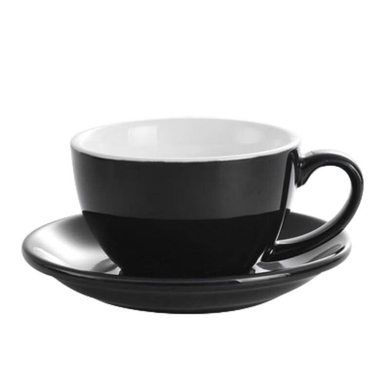 Nufeng Glazed Ceramic Coffee Cup & Saucer Set