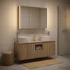 Bathroom Cabinet Set 4 pcs Sonoma Oak 103.5 x 15.5 x 70 cm