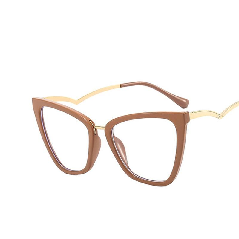 Vintage Cat Eye Glasses Frame For Women Brand Designer Fashion Retro Cateye Eyeglasses Eyewear With Pouch&Cloth Female