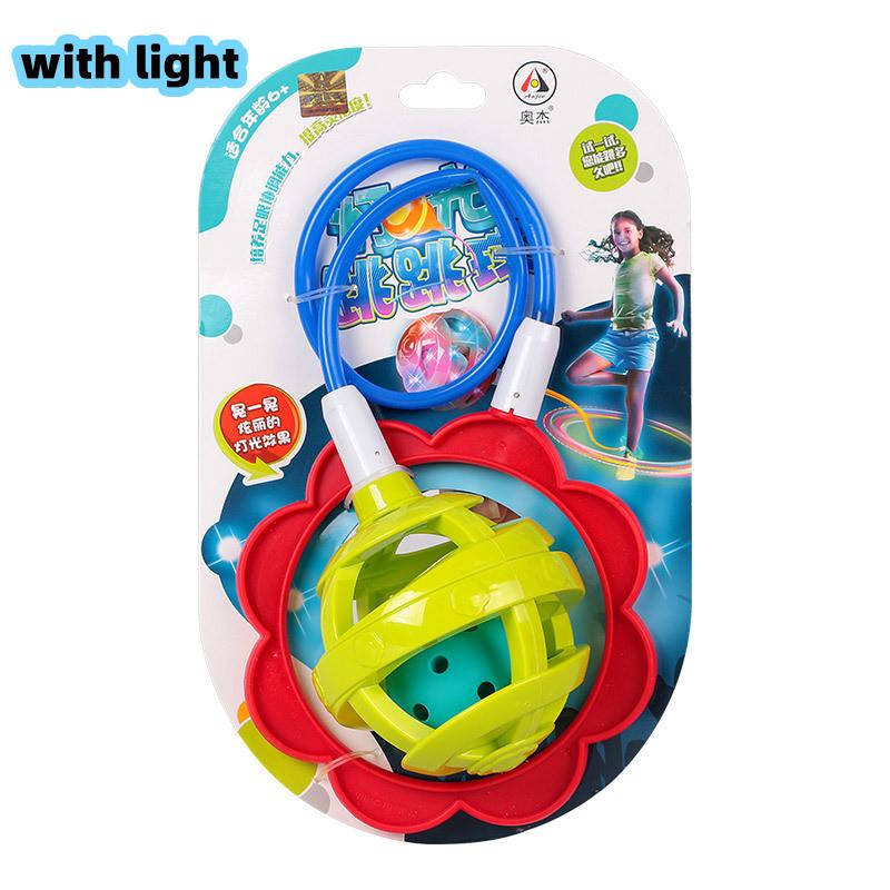 Upgraded Flash Jumping Rope Ball Kids Outdoor Fun Sports Toy Exercise Coordination And Balance Hop Jump Toy Ball