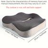 Ergonomic Sponge Coccyx Cushion, Breathable Summer Car Seat Pad, Modern Design with Texture,Soft Support,Suitable for Office