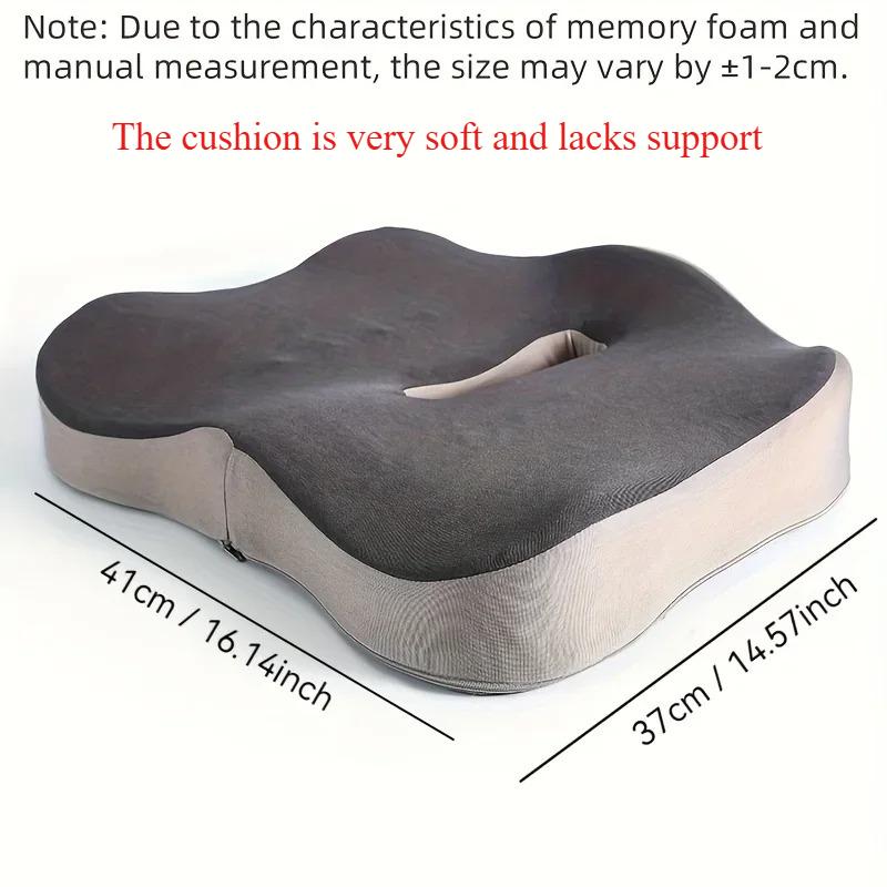 Ergonomic Sponge Coccyx Cushion, Breathable Summer Car Seat Pad, Modern Design with Texture,Soft Support,Suitable for Office
