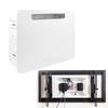 Recessed TV Outlet Box with Cable Management for Home Entertainment Systems