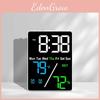 Modern Minimalist Digital Alarm Clock With Temperature And Humidity Display For Home Use