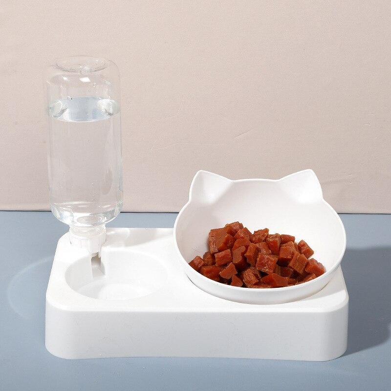 Pet Bowl 15 Degrees Tilt To Protect Cervical Vertebrae Dog Food Bowl Automatic Drinking Feeder Pet Feeding Supplies