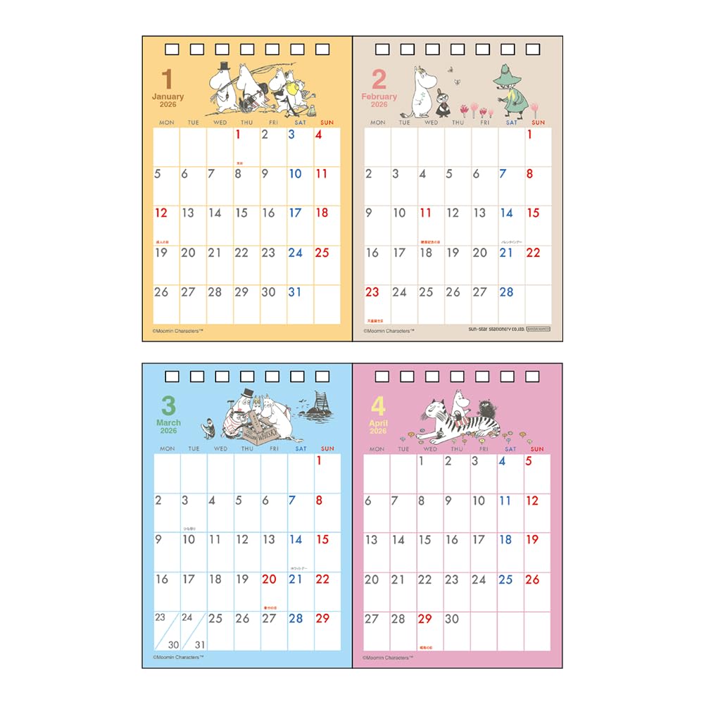 Moomin 2026 Desk Calendar
