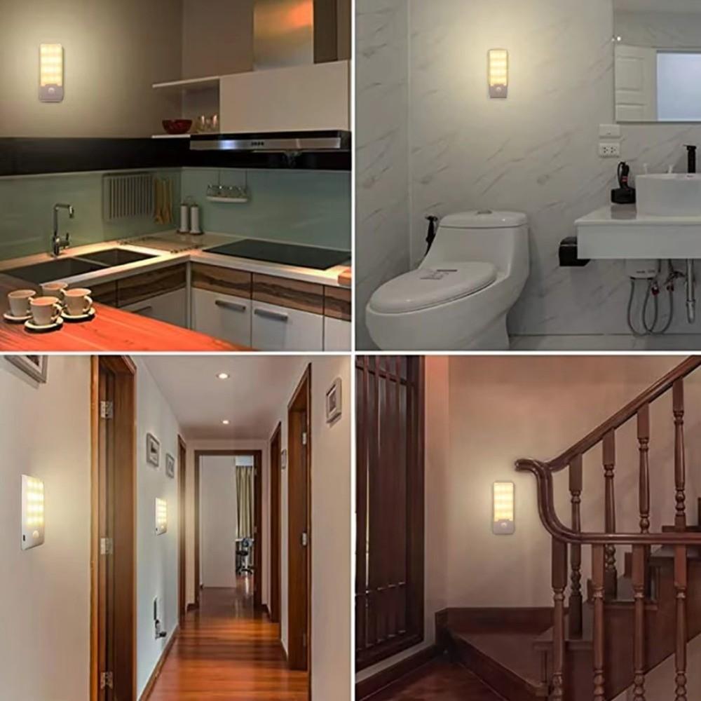 Wireless LED Induction Night Light Motion Sensor Cabinet Lamp Mini Magnetic Closet Lights  Stairs