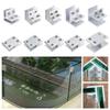 Flush-fitting Display Cabinet Hinge Non-Perforated Glass Clamp Practical Glass Door Hinge  Cupboard