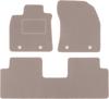 Beige Velour Floor Mats For: Toyota Avensis III T27 Station Wagon, Liftback, Sedan (2009-2018)