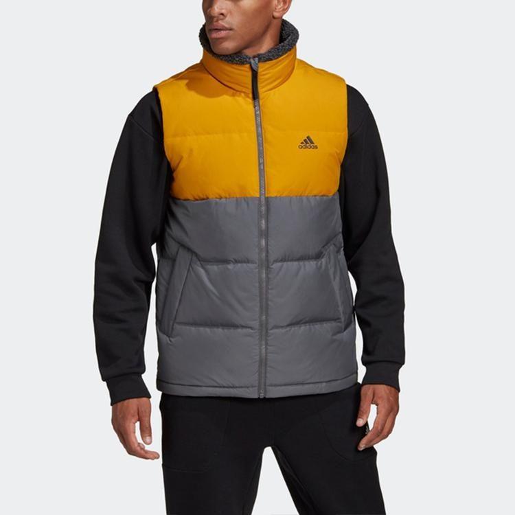 adidas Down Jacket Men's Yellow Black Multicolor GE9996