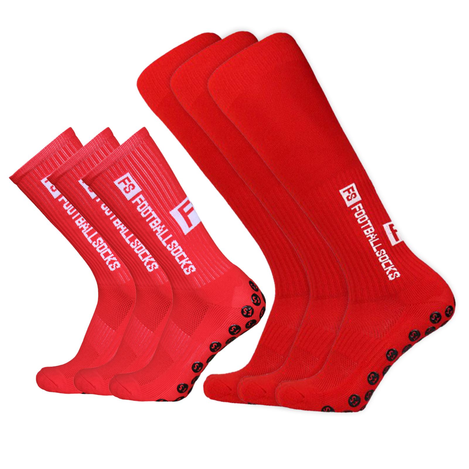 

6 пар футбольных носков, комплект носков и гольфов, противоскользящие спортивные носки для бега на открытом воздухе 3 pairs long & 3 pairs short