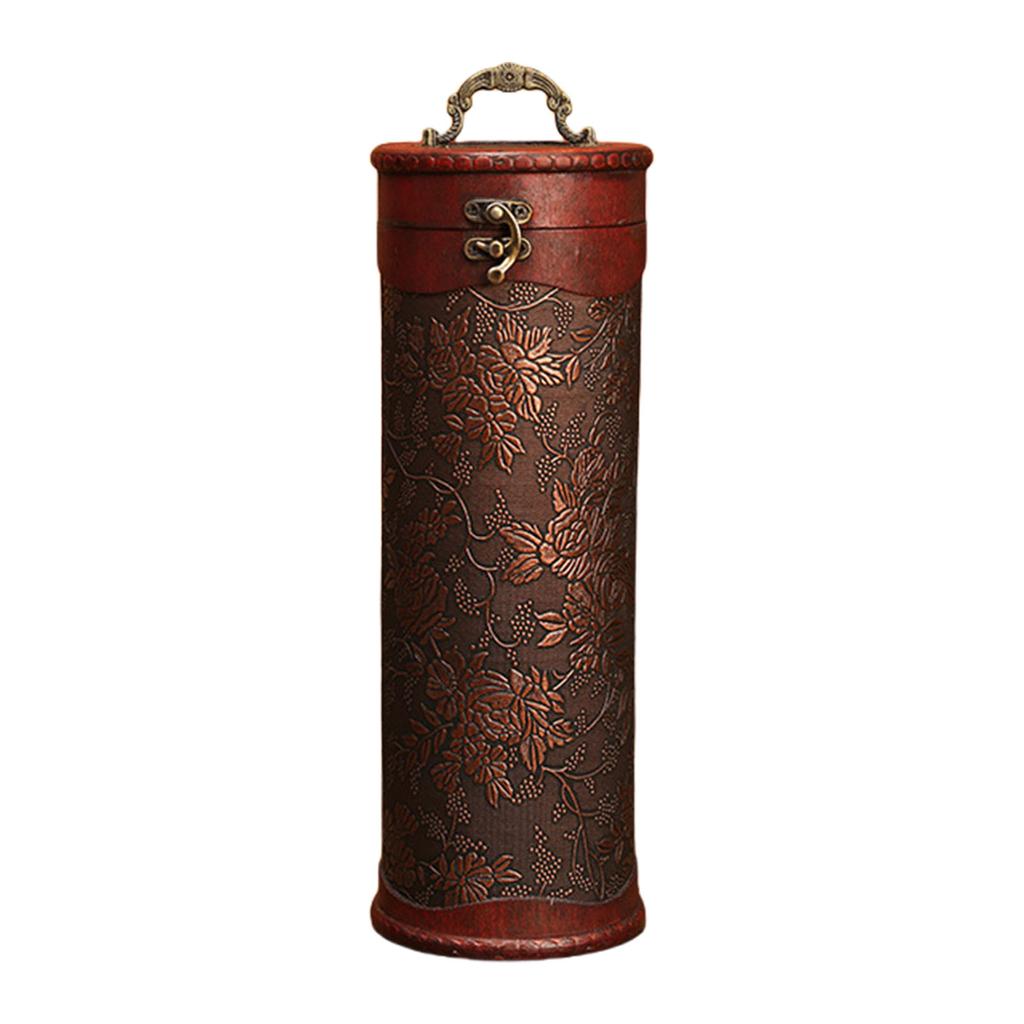 Antique Styles Sturdy Wood Wine Bottle Box for Elegant Gift Presentation and Storage in Weddings or Anniversaries